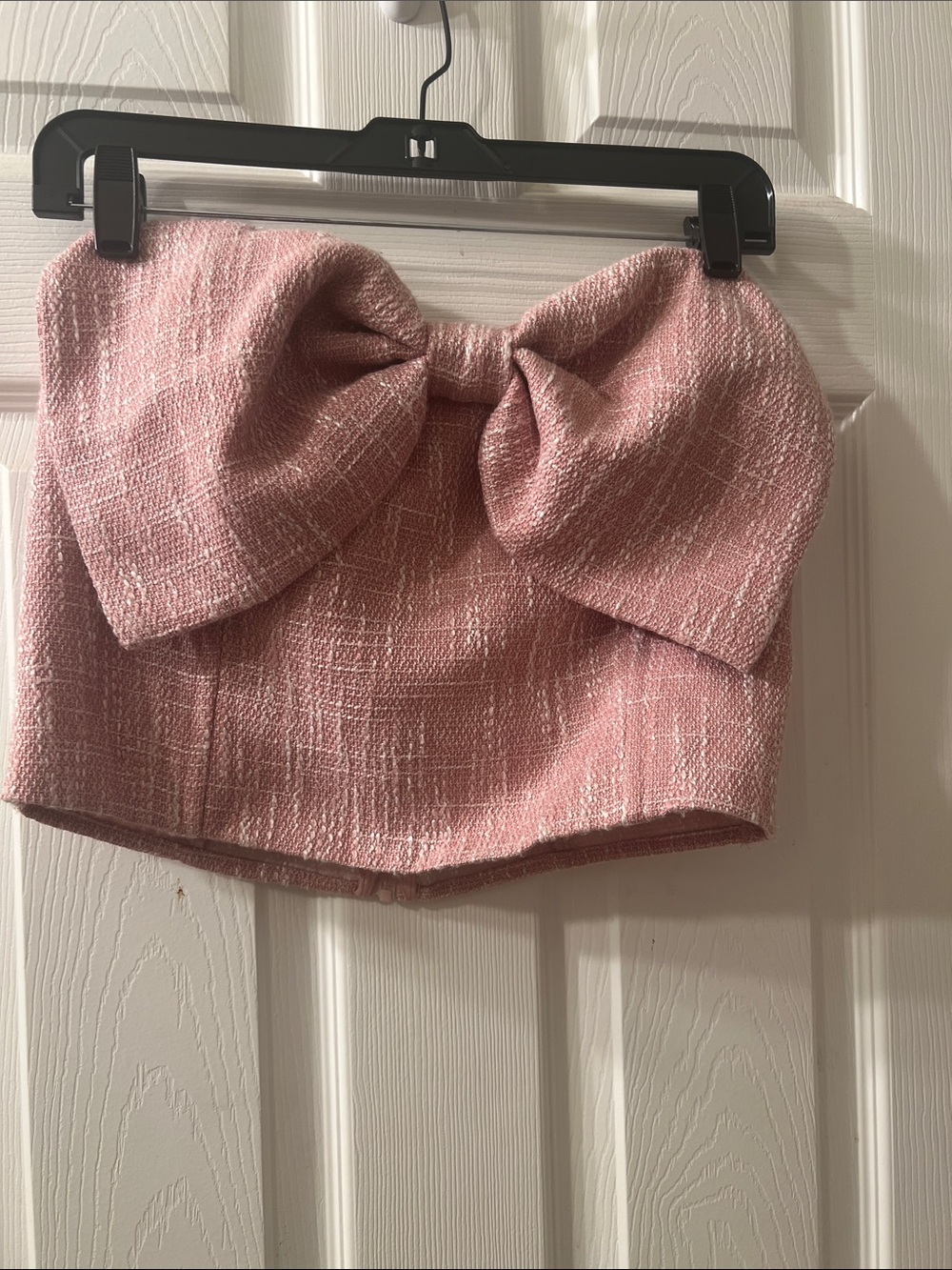 Altar'd State Pink Textured Bow Mini Skirt